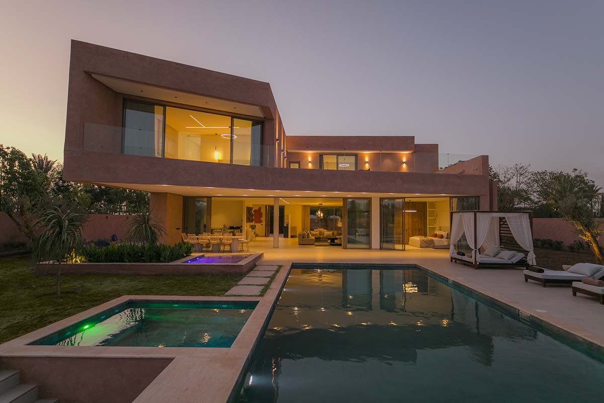 Villa Dar Handassa de nuit